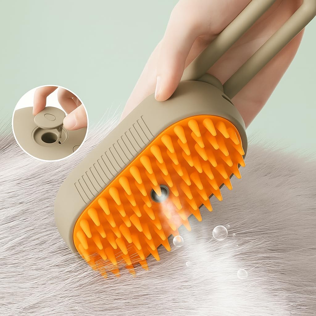 Rechargeable Cat & Dog Steam Grooming Brush